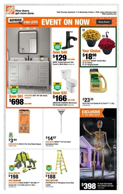 Home Depot (BC) Flyer September 11 to October 1