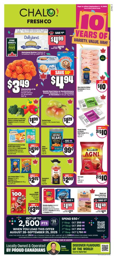 Chalo! FreshCo (West) Flyer September 11 to 17