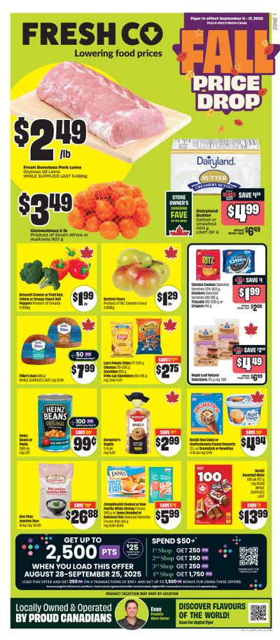 FreshCo (West) Flyer September 11 to 17