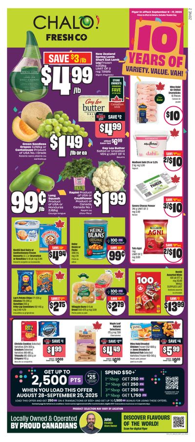 Chalo! FreshCo (ON) Flyer September 11 to 17