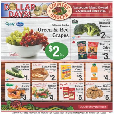 Country Grocer Flyer September 12 to 18