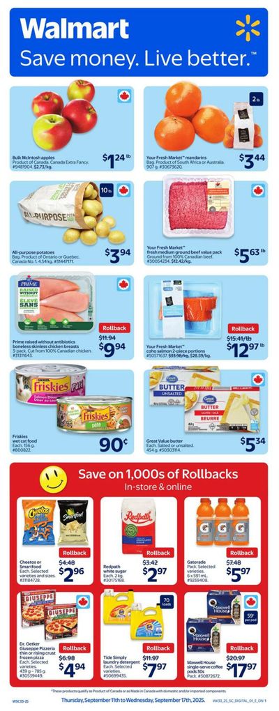 Walmart (ON) Flyer September 11 to 17