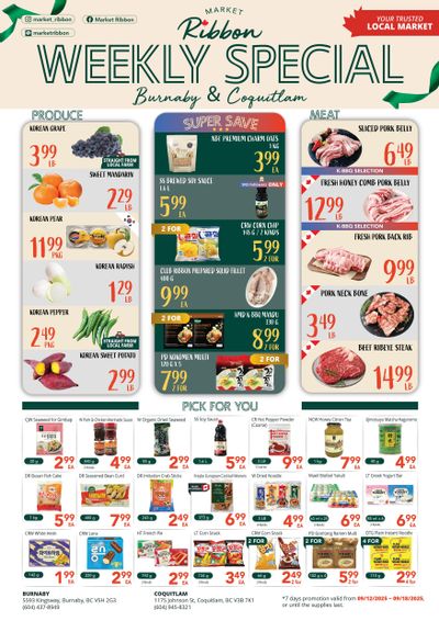 Market Ribbon Flyer September 12 to 18