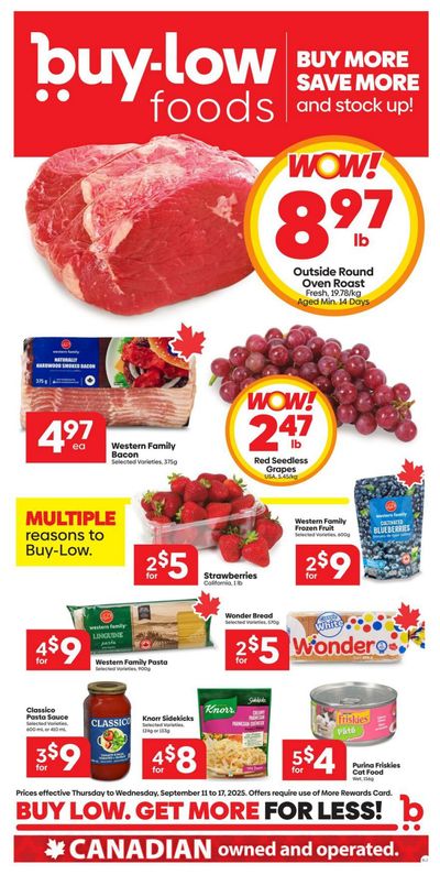 Buy-Low Foods Flyer September 11 to 17