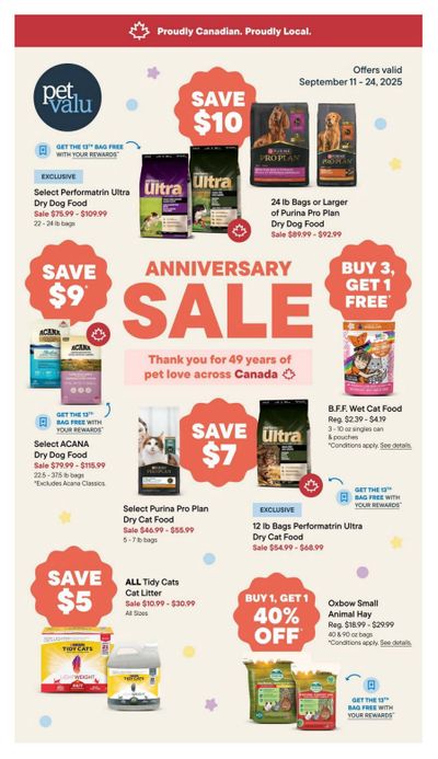 Pet Valu Flyer September 11 to 24
