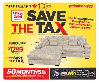 Tepperman's Flyer September 11 to 17