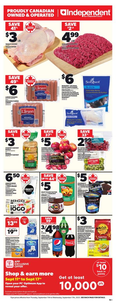 Independent Grocer (Atlantic) Flyer September 11 to 17