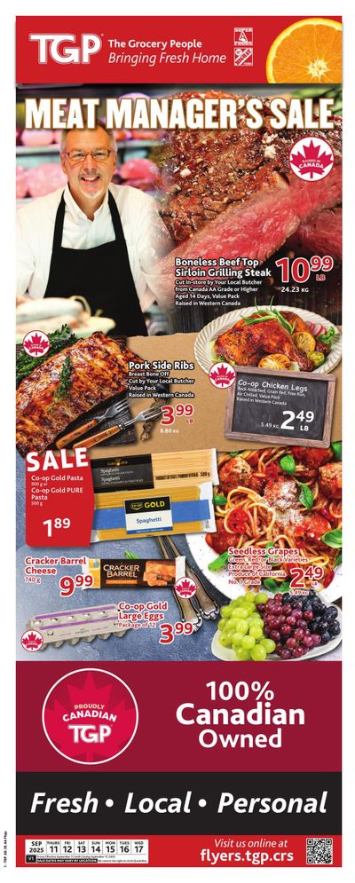 TGP The Grocery People Flyer September 11 to 17