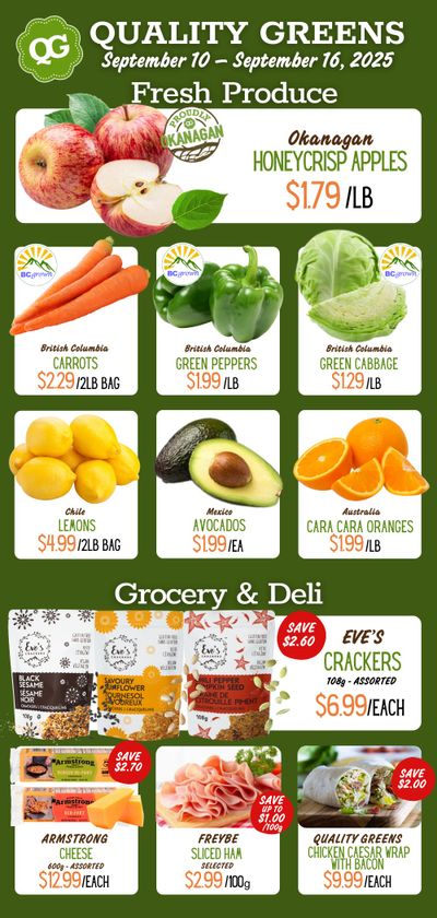 Quality Greens Flyer September 10 to 16