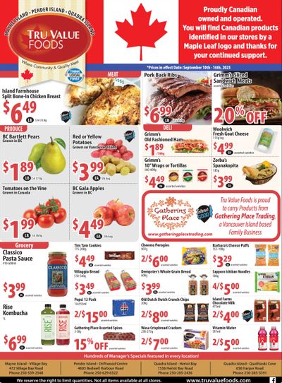 Tru Value Foods Flyer September 10 to 16