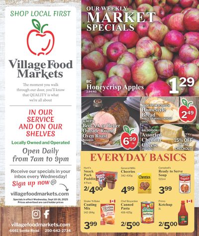 Village Food Markets Flyer September 10 to 16