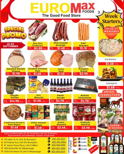 EuroMax Foods Bi-Weekly Flyer September 10 to 23