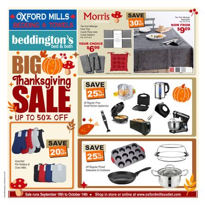 Oxford Mills Flyer September 10 to October 14