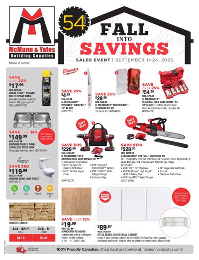 McMunn & Yates Building Supplies Flyer September 11 to 24