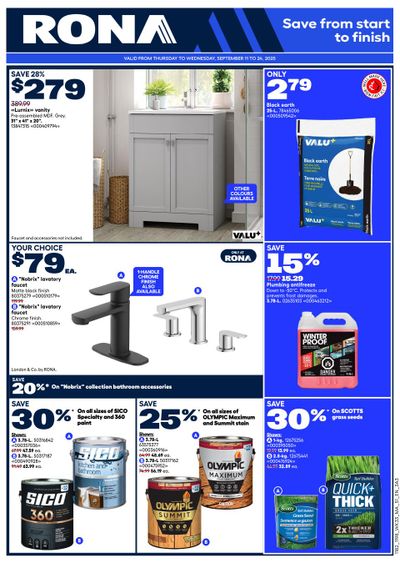 Rona & Rona+ (Atlantic) Flyer September 11 to 24