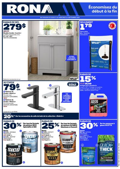 Rona & Rona+ (QC) Flyer September 11 to 24
