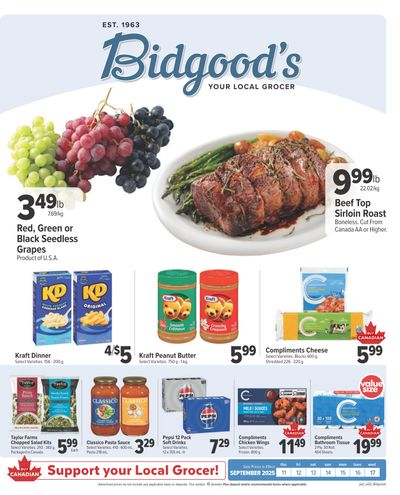 Bidgood's Flyer September 11 to 17