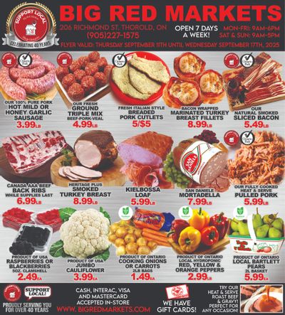 Big Red Markets Flyer September 11 to 17