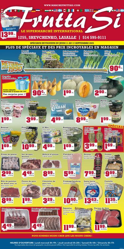 Frutta Si Flyer September 11 to 17