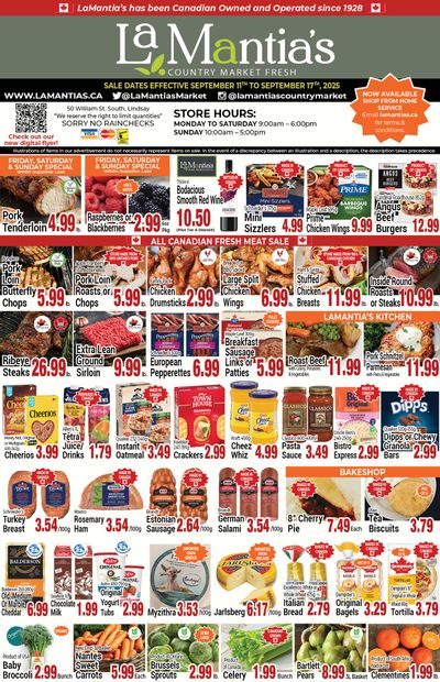 LaMantia's Flyer September 11 to 17