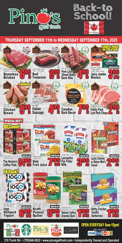 Pino's Flyer September 11 to 17