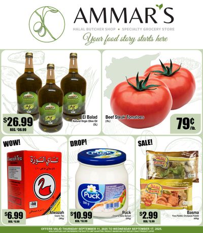 Ammar's Halal Meats Flyer September 11 to 17