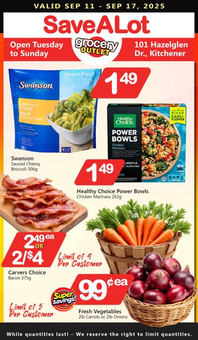 SaveALot Grocery Outlet Flyer September 11 to 17