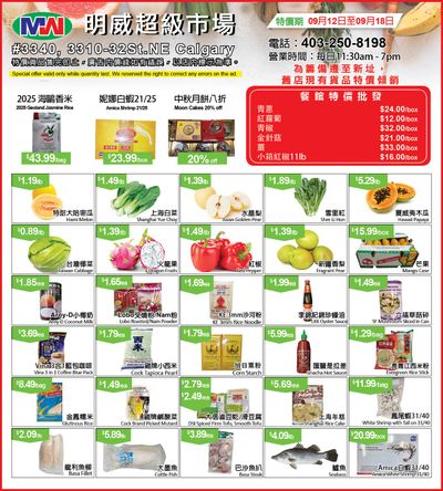 Ming Wei Supermarket Flyer September 12 to 18
