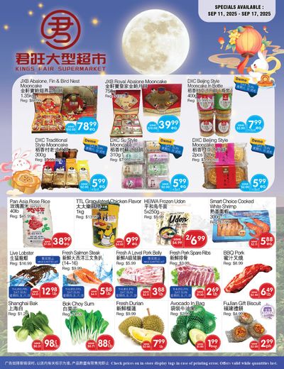 Kings Fair Supermarket Flyer September 11 to 17