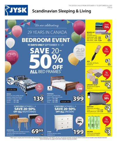 JYSK Flyer September 11 to 24