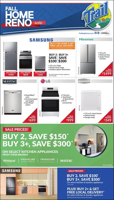 Trail Appliances (AB & SK) Flyer September 11 to 17