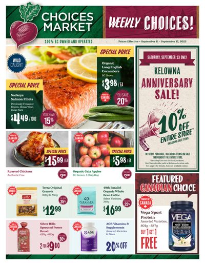 Choices Market Flyer September 11 to 17
