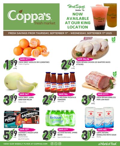 Coppa's Fresh Market Flyer September 11 to 17
