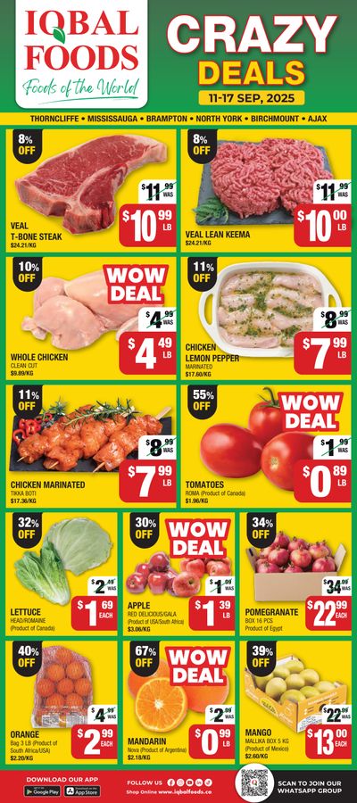 Iqbal Foods Flyer September 11 to 17