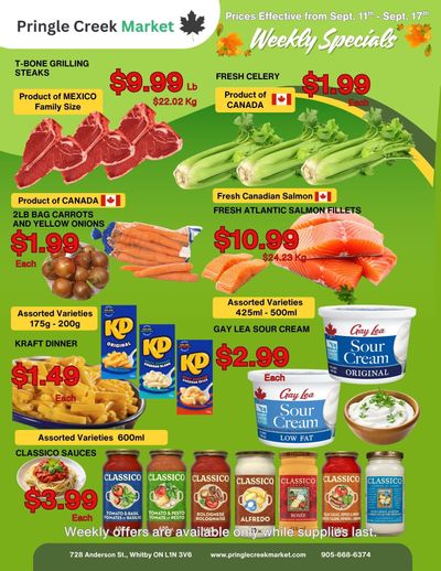 Pringle Creek Market Flyer September 11 to 17