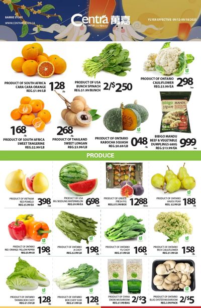 Centra Foods (Barrie) Flyer September 12 to 18