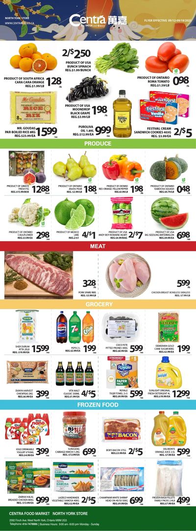 Centra Foods (North York) Flyer September 12 to 18