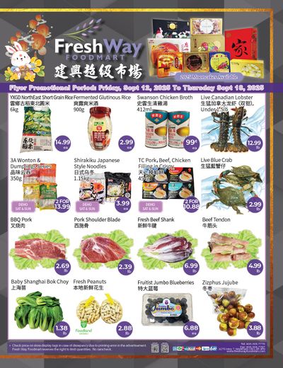 FreshWay Foodmart Flyer September 12 to 18