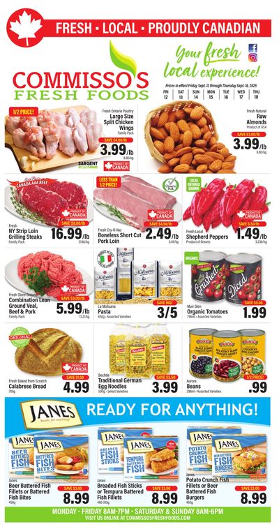 Commisso's Fresh Foods Flyer September 12 to 18