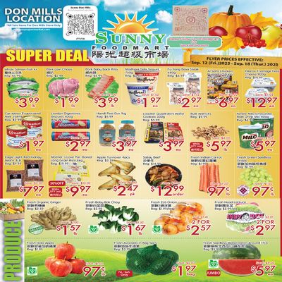Sunny Foodmart (Don Mills) Flyer September 12 to 18