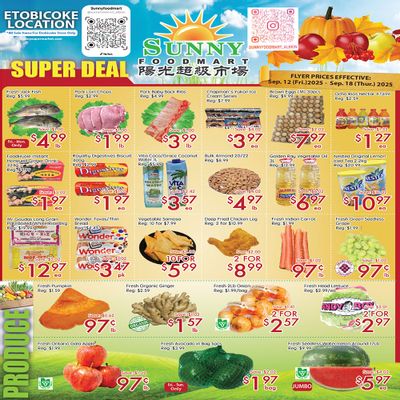 Sunny Foodmart (Etobicoke) Flyer September 12 to 18