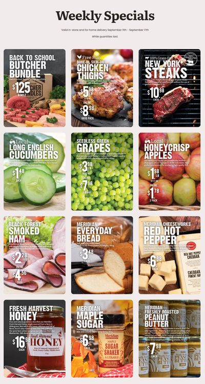 Meridian Farm Market Flyer September 11 to 17