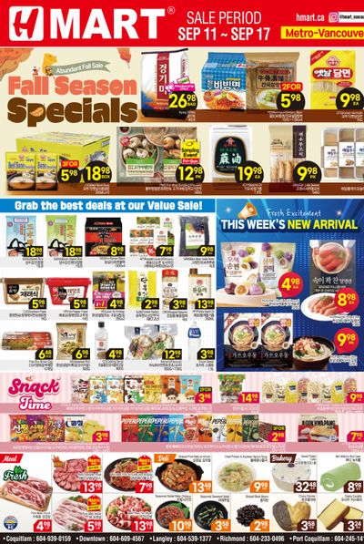 H Mart (West) Flyer September 11 to 17