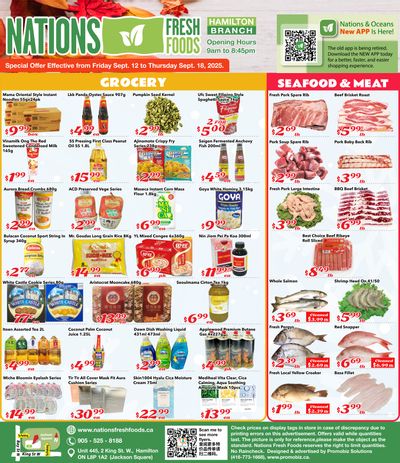 Nations Fresh Foods (Hamilton) Flyer September 12 to 18