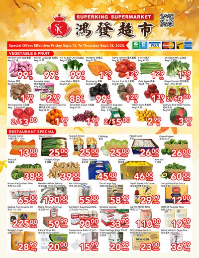 Superking Supermarket (North York) Flyer September 12 to 18