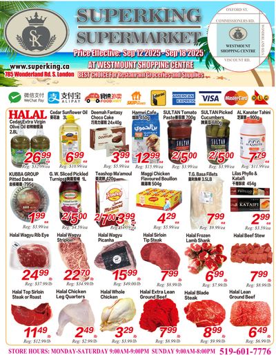 Superking Supermarket (London) Flyer September 12 to 18