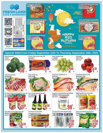 FreshLand Supermarket Flyer September 12 to 18