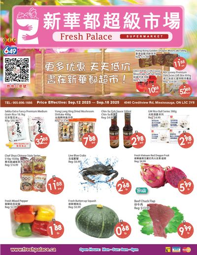 Fresh Palace Supermarket Flyer September 12 to 18