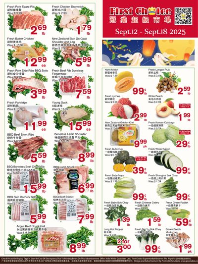 First Choice Supermarket Flyer September 12 to 18