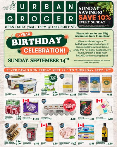 Urban Grocer Flyer September 12 to 18